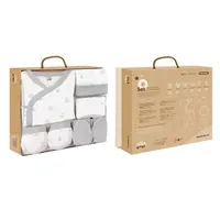 Set regalo 5 piezas para recién nacido. Interbaby mod. Osos 0/6m Gris