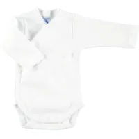 Body bebé cruzado manga larga Babidu 6 m Blanco
