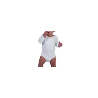 Body Bebé manga larga y cuello americano Fabio Lara 12 m Blanco