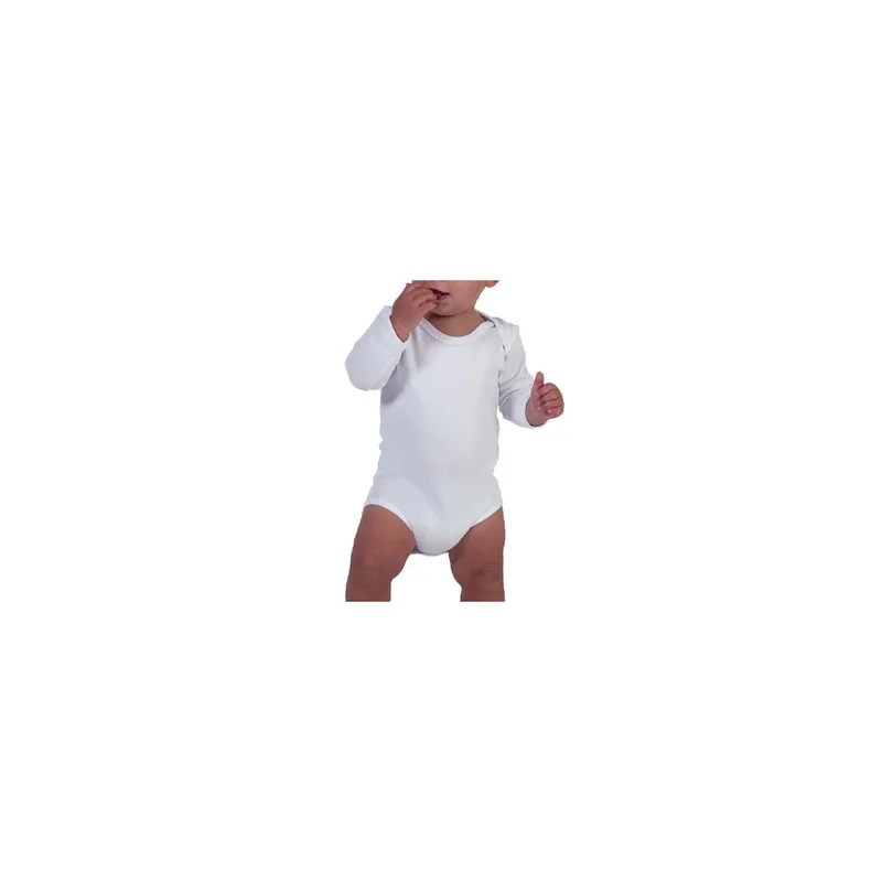 Body Bebé manga larga y cuello americano Fabio Lara 12 m Blanco