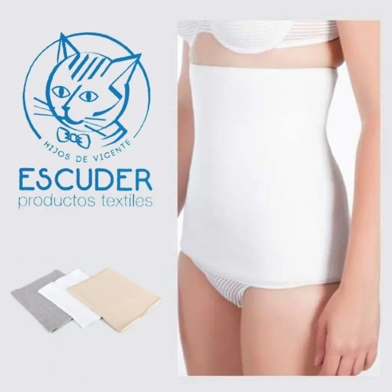 Faja tubular unisex sujeción lumbar. Escuder 9 Beige