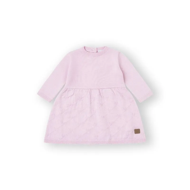 Vestido lana bebé Rosa 3 m