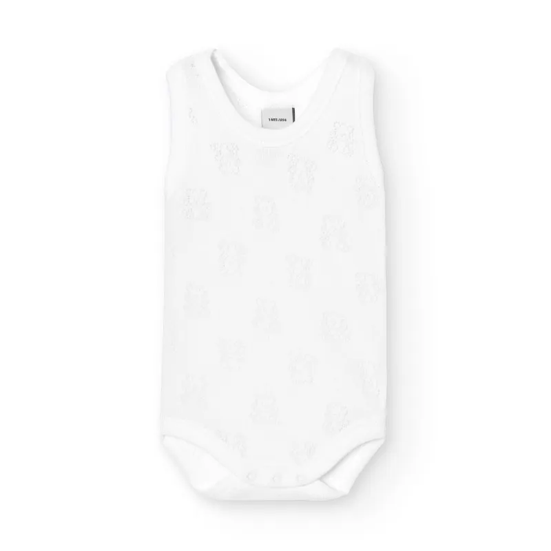 Body tirantes sport calado Babidu 12 m Blanco
