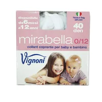 Panty infantil Mirabella Bimba 40 DEN Vignoni 4/6 Negro