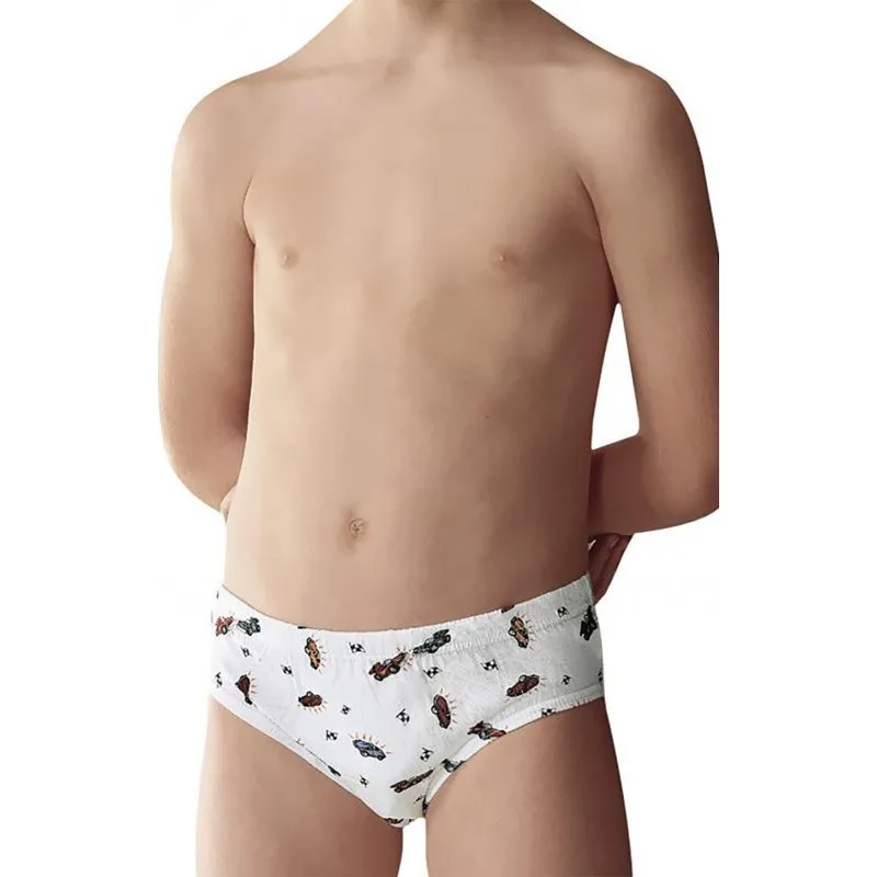 Pack de 3 slip niño algodón estampados Asman 10