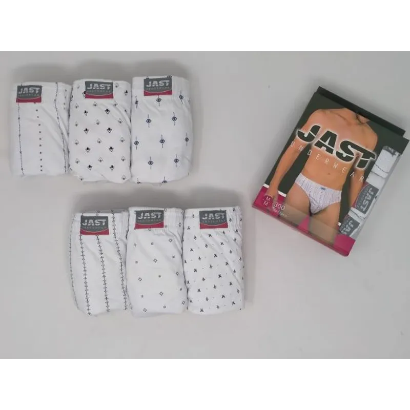 Slip Algodón Estampado JAST – Pack 3uds  XL