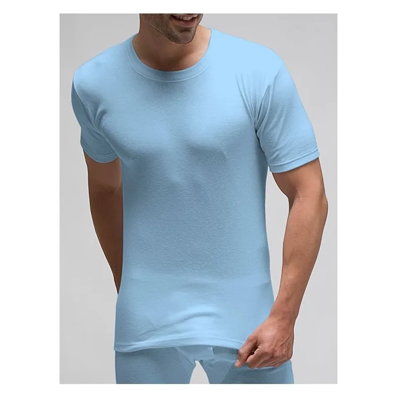 Camiseta interior hombre manga corta XL Azul