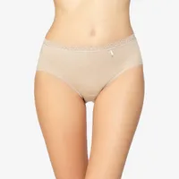Braguita midi algodón con encaje L Arena