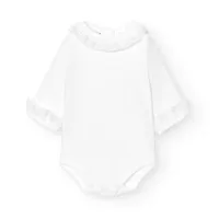 Body con cuello Batista Babidu 12 m Blanco/Rosa