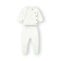 Conjunto lana bebé Marfil 0 m