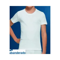 Camiseta Termal Manga Corta Abanderado 8 Blanco
