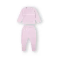 Conjunto punto bebé 1 m Rosa