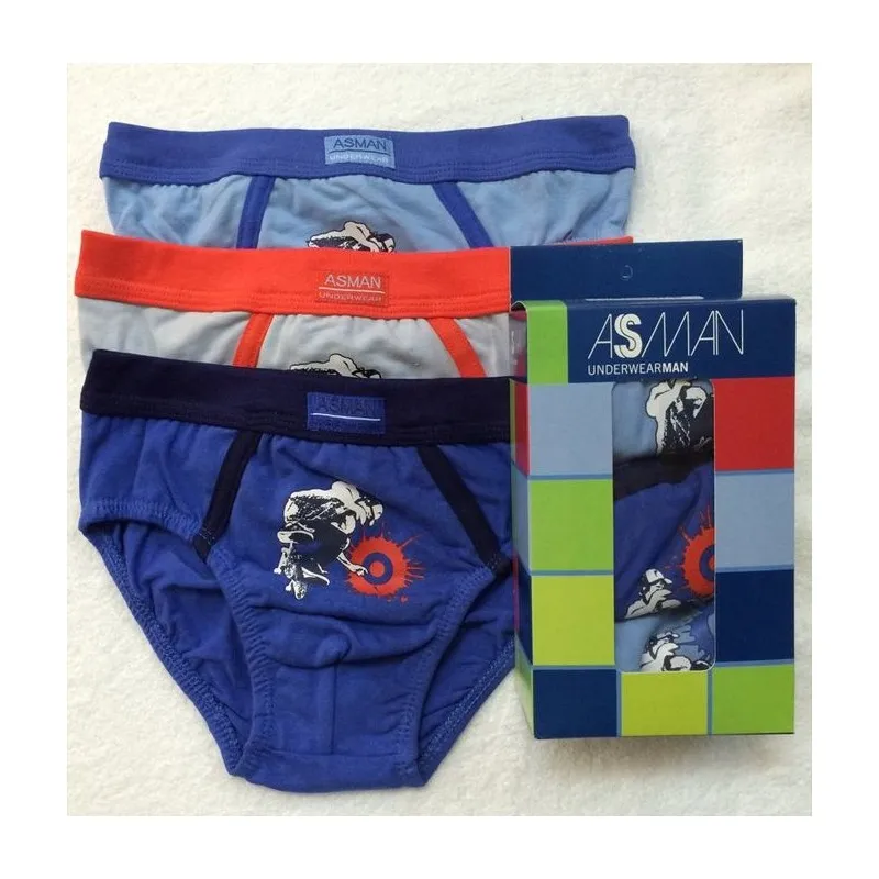 Asman pack de 3 slip niño fantasias surtidas 8