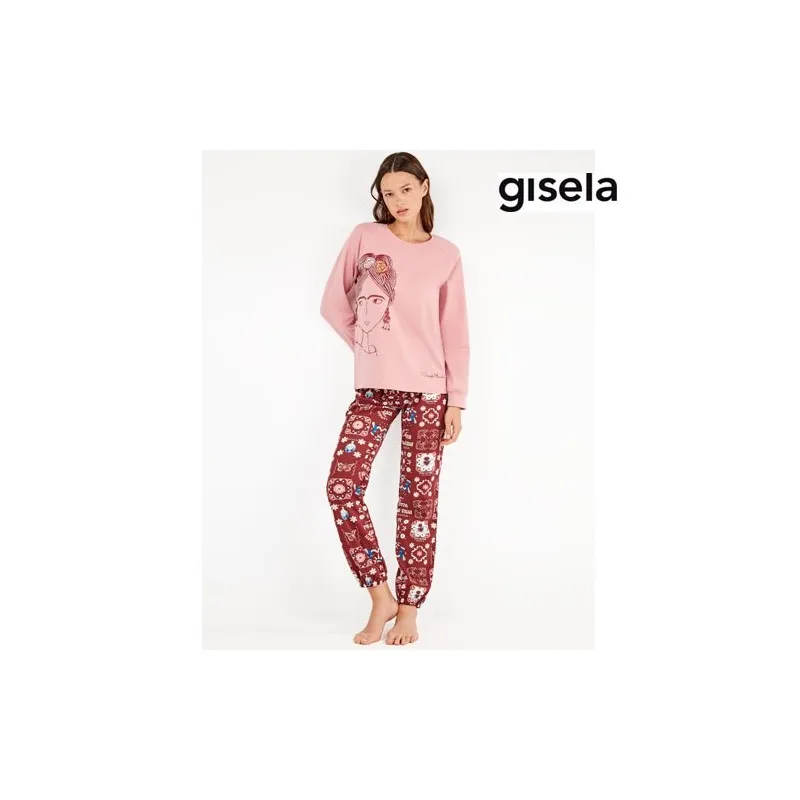 Conjunto pijama Frida Kahlo punto interlock L