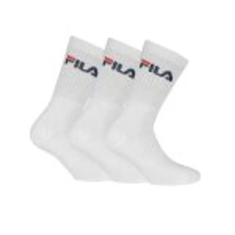 Pack 3 Calcetines Deportivos De Algodón Fila Modelo 9505 43-46 Negro