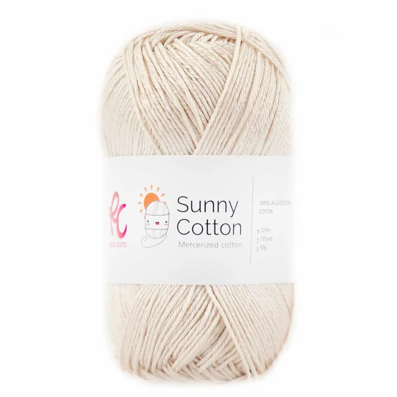 Hilo Mod. Sunny Cotton. Rosas Crafts 101
