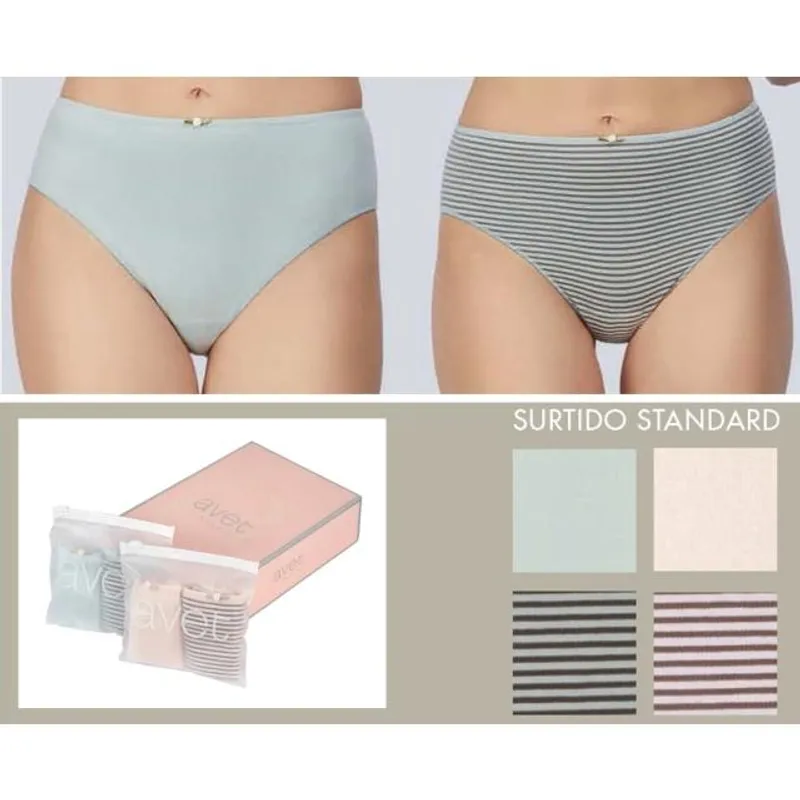 Braguita Midi Algodón Avet M Rosa Pack-2