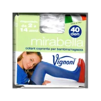 Panty Niña Mirabella Vignoni 40 DEN 10/12 Negro