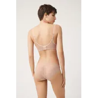 Braga mini invisible con encaje L Nude