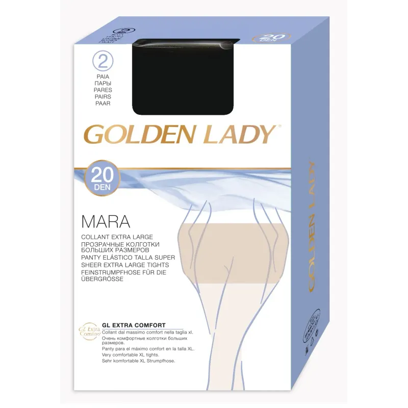 Golden Lady Mara 20 DEN. Pack de 2 2XL Daino