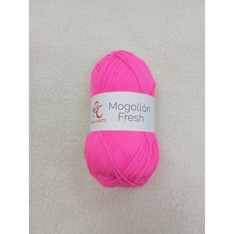 HILO ACRÍLICO COLORES FLÚOR rosa fluor