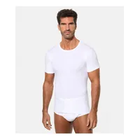Camiseta interior m/c hombre algodón 100%. Pack de 2 XL Blanco