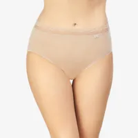 Braguita midi de algodón sin costuras Color E Blanco