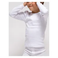Camiseta infantil TERMAL manga larga poliéster 12 Blanco
