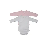 Bodys Bebe manga larga cruzado. Yatsi. Pack de 2 0 Blanco/Blanco