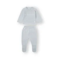 Conjunto punto bebé 0 m Gris