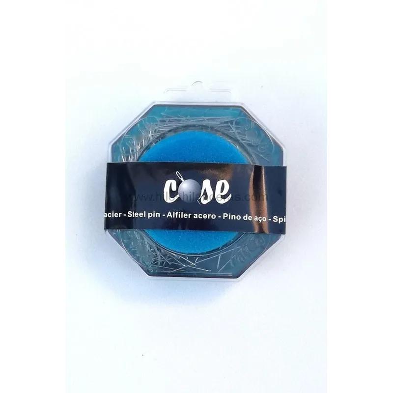  Alfileres 40mm.Caja con esponja. Cose