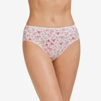 Braguita midi estampada rosa L