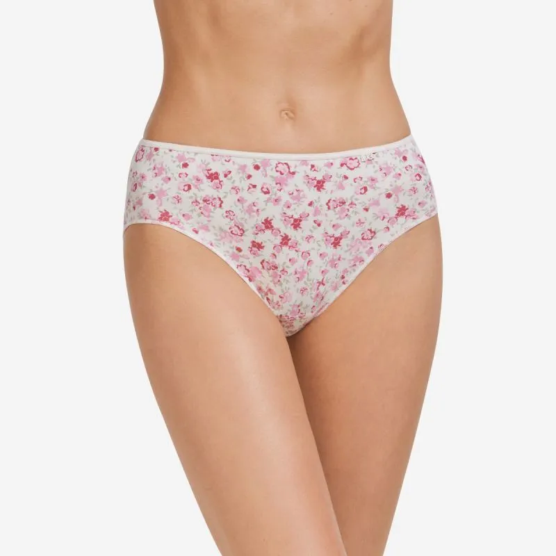 Braguita midi estampada rosa L