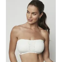Sujetador Bandeau sin tirantes Confortwear. Selmark XL Blanco