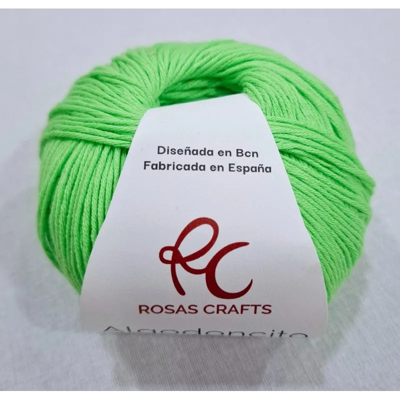 ALGODONCITO el mas finito verde fluor 803