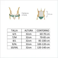 Faja tubular unisex sujeción lumbar. Escuder 7 Beige