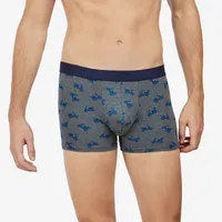 Boxer de algodón estampado E Gris