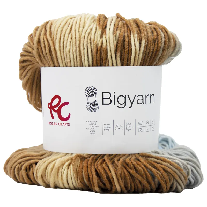 Bigyarn lana mixta alta calidad 500gr 506