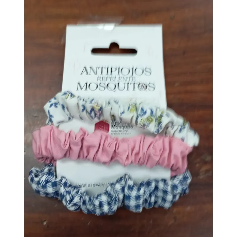 Coletero pack de tres, Antipiojos y  epelente de mosquitos Rosa