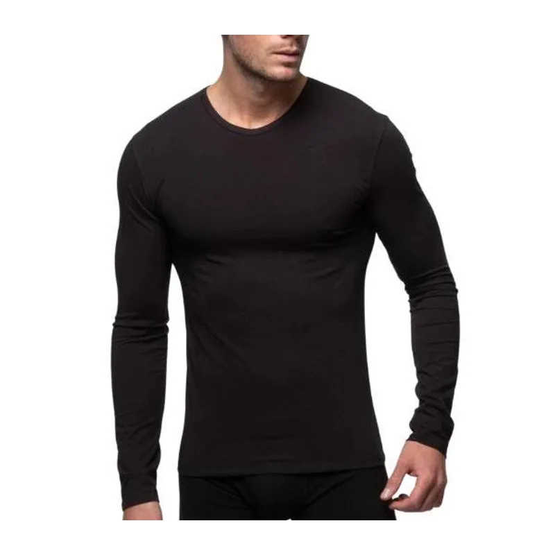 Camiseta interior Abanderado manga larga cuello pico linea X-temp L Negro