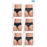 Pack 2 Slip Hombre Don Algodón L Gris Oscuro