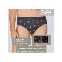 slips set estampado E Antracita