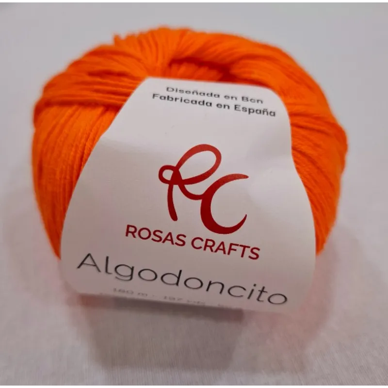 ALGODONCITO el mas finito naranja fluor 804