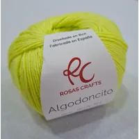 ALGODONCITO el mas finito amarillo fluor 801
