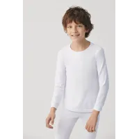 Camiseta térmica infantil manga larga Unisex 14 Negro