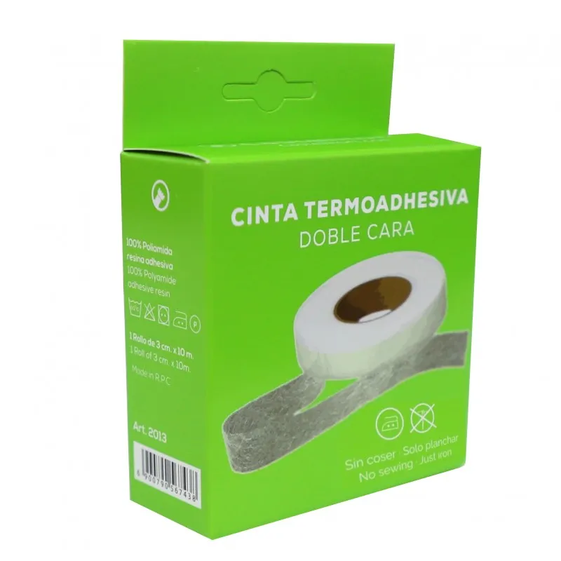 Cinta doble cara termoadhesiva para dobladillos