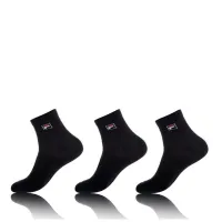 Pack de 3 pares de calcetines tobilleros unisex, Fila 39-42 Negro