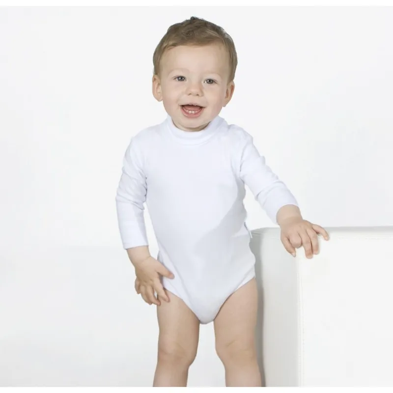 Body manga larga cuello alto 12m Azul