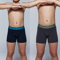 pack de 2 boxer de niño Don Algodón 10/12 Gris/Marino
