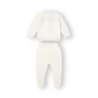 Conjunto lana bebé 0 m Marfil